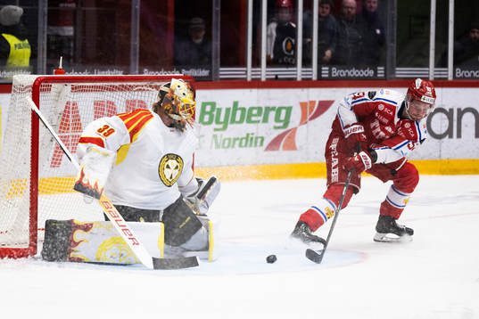Brynäs målvakt Anders Lindbäck och Timrås Jonathan