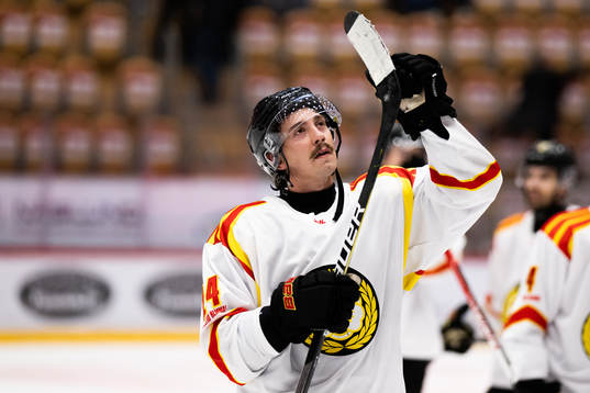 Brynäs Hannes Björninen jublar