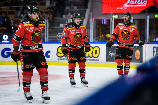 Luleås Konstantin Komarek, Joonas Rask och Linus Fröberg
