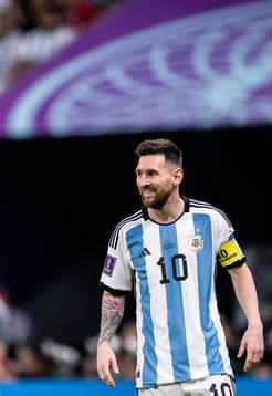 Lionel Messi of Argentina
