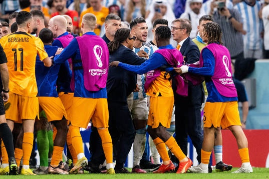 during the FIFA World Cup 2022 quarterfinal between