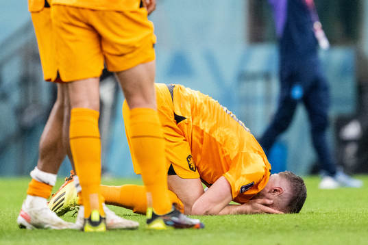 Wout Weghorst of Netherlands looks dejected