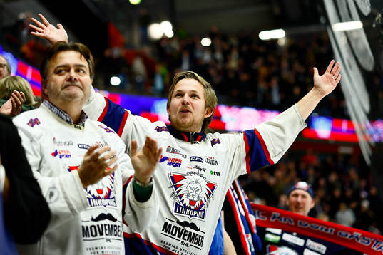 Linköpings supporters jublar
