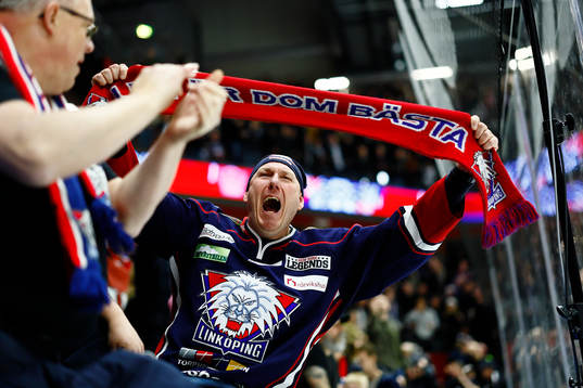 Linköpings supporters jublar