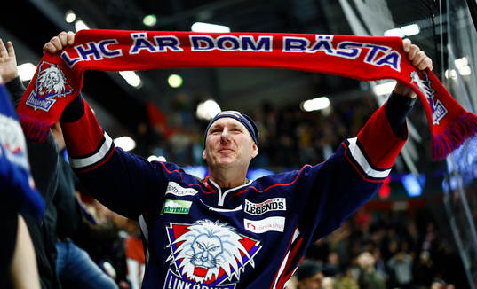 Linköpings supporters jublar