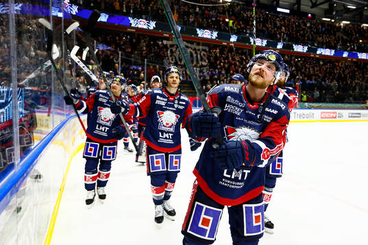 Linköpings Linus Hultström jublar