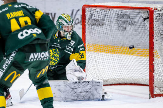 Björklövens målvakt Melker Thelin