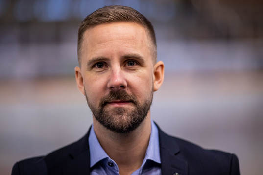 Björklövens tränare Viktor Stråhle