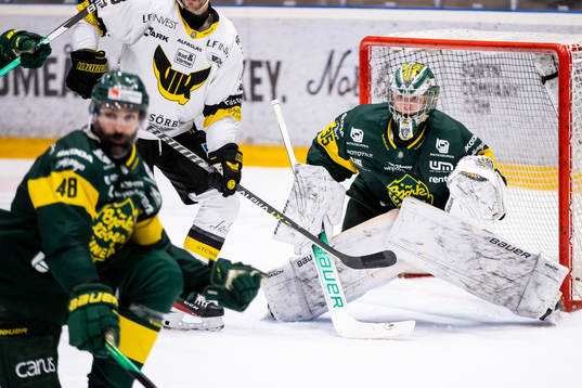 Björklövens målvakt Melker Thelin