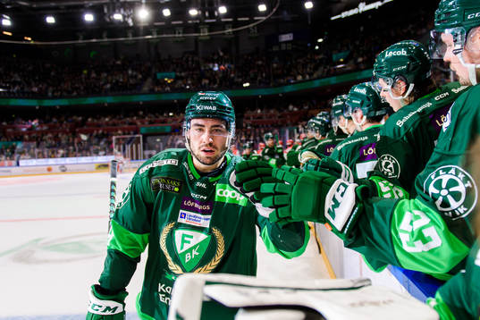Färjestads Remi Elie jublar