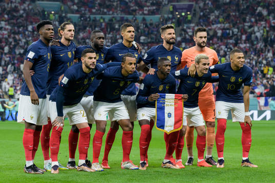 The starting eleven of France