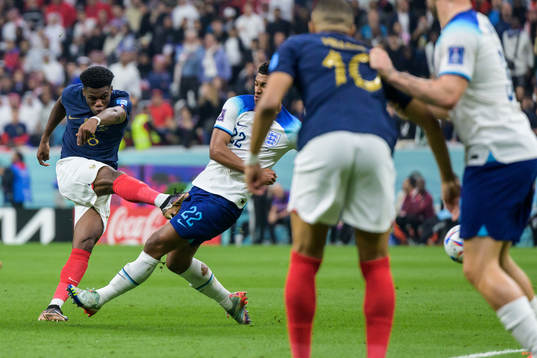 Aurelien Tchouameni of France scores 0-1