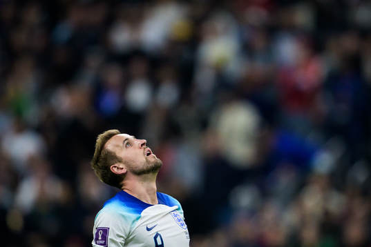 Harry Kane of England looks dejected