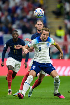 Adrien Rabiot of France and Harry Kane of England
