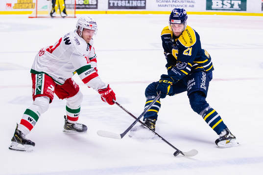 Moras Nicklas Heinerö och Södertäljes Henrik Malmström