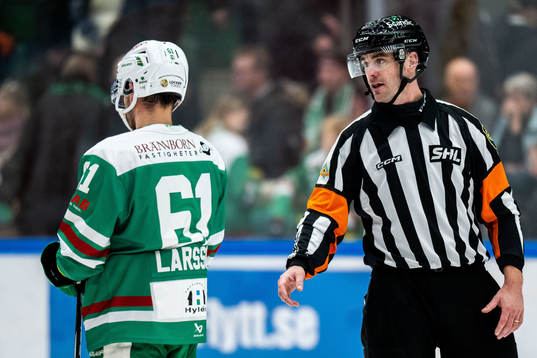 Rögles Ludvig Larsson och Domare Richard Magnusson