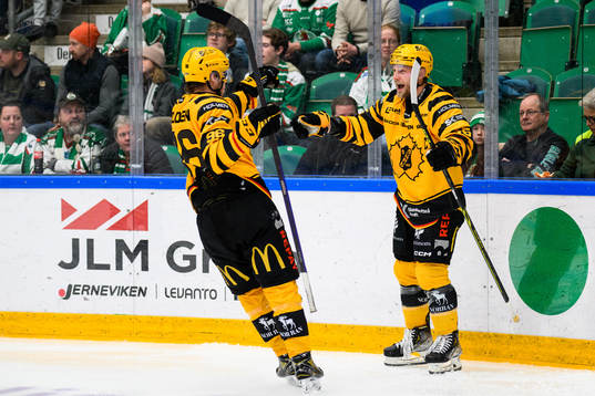 Skellefteås Oscar Möller jublar