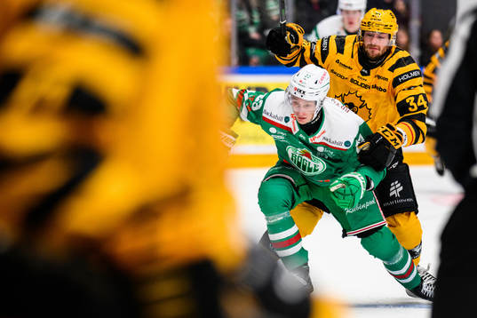 Rögles Oliver Tärnström och Skellefteås Tom Kühnhackl
