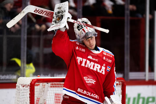Timrås målvakt Jacob Johansson