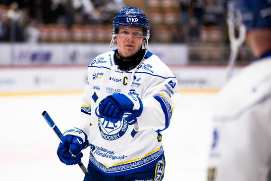 Leksands Patrik Zackrisson jublar