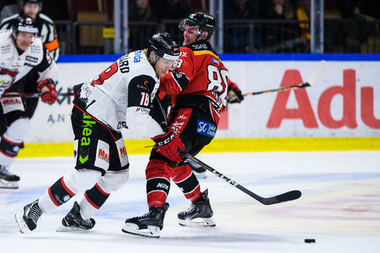 Malmö Redhawks Marcus Sylvegård och Luleås Joonas Rask