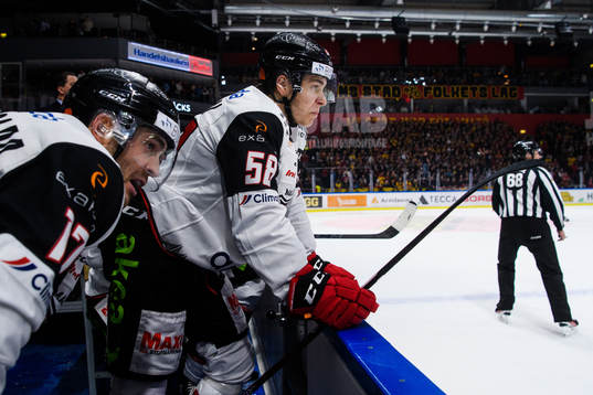 Malmö Redhawks Pathrik Westerholm och Noah Schalin