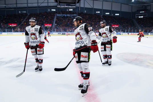 Malmö Redhawks Pathrik Westerholm, Carl Persson och