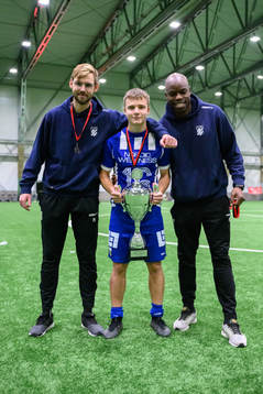 IFK Göteborgs tränare Johan Karlsson, Noa Linden och