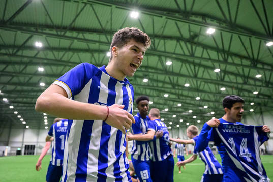 IFK Göteborgs Lion Beqiri jublar