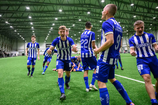 IFK Göteborgs spelare jublar