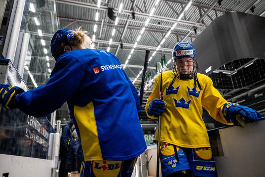 Lova Blom of Sweden at a training session