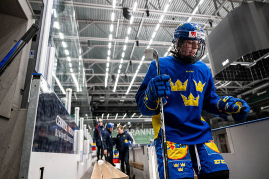 Thea Johansson of Sweden at a training session