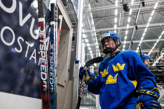 Lisa Johansson of Sweden at a training session