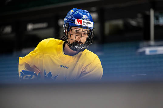 Fanny Rask of Sweden at a training session
