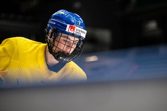 Emma Forsgren of Sweden at a training session