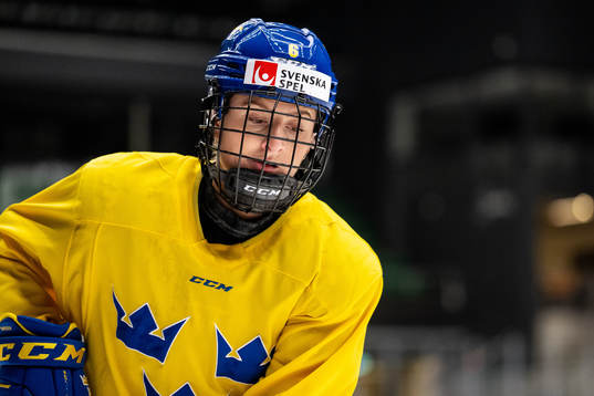 Josefine Holmgren of Sweden at a training session