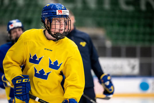 Lova Blom of Sweden at a training session