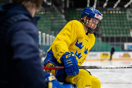 Josefin Bouveng of Sweden at a training session