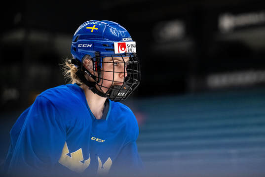 Julia Östlund of Sweden at a training session