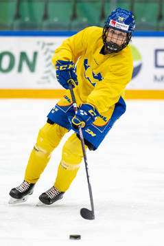Fanny Rask of Sweden at a training session