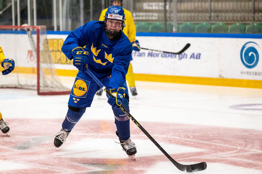 Elin Svensson of Sweden at a training session