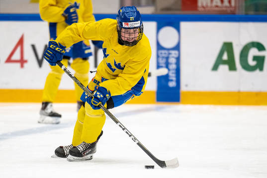 Lova Blom of Sweden at a training session