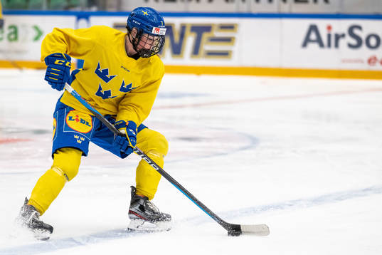Emma Forsgren of Sweden at a training session