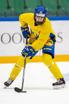 Fanny Rask of Sweden at a training session