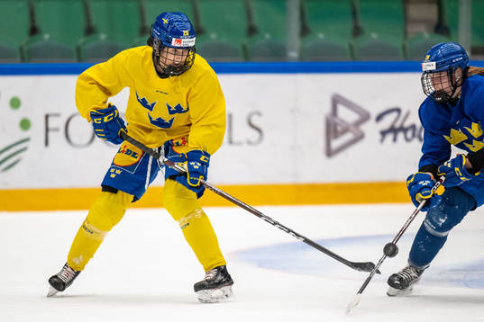 Fanny Rask of Sweden at a training session