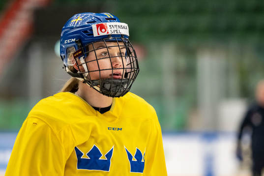 Josefin Bouveng of Sweden at a training session