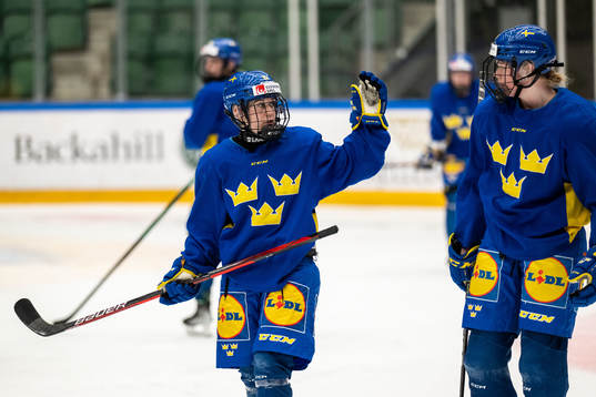 Lisa Johansson of Sweden at a training session