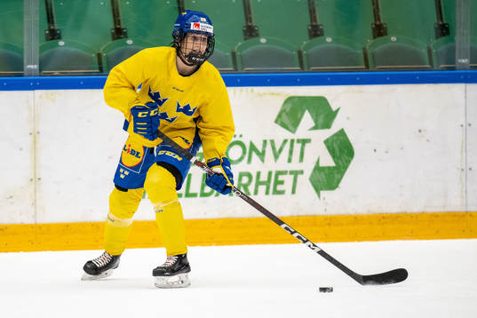 Fanny Rask of Sweden at a training session