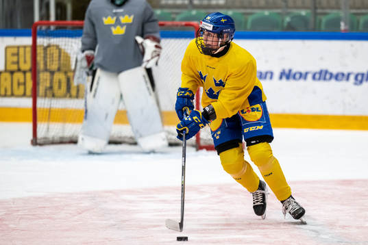 Hanna Olsson of Sweden at a training session