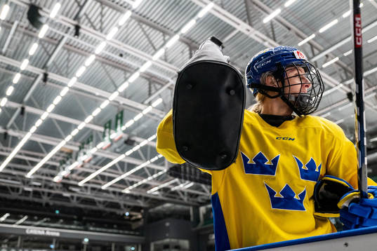 Josefine Holmgren of Sweden at a training session